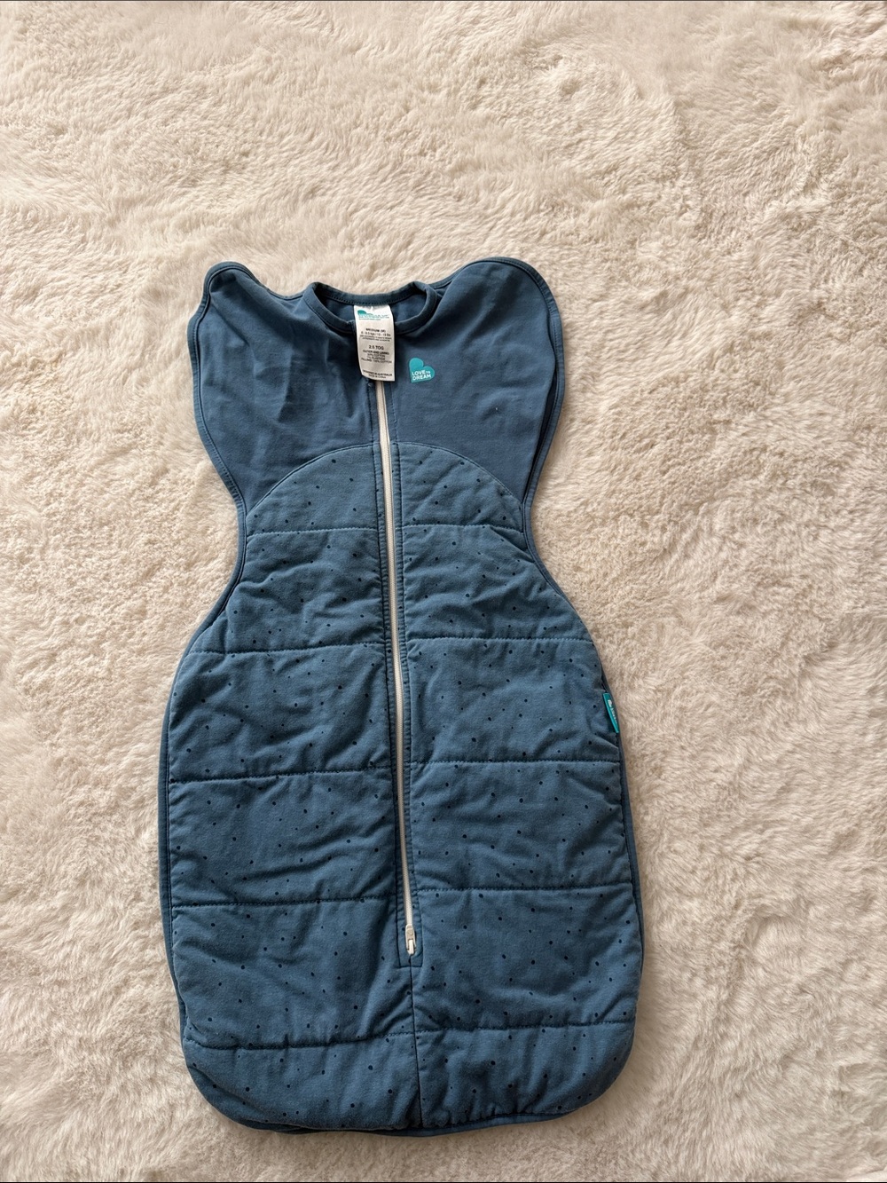 Love to Dream Navy Quilted Swaddle Sleep Sack